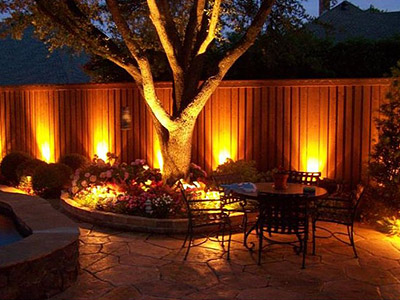 Garden Lighting Dallas, TX